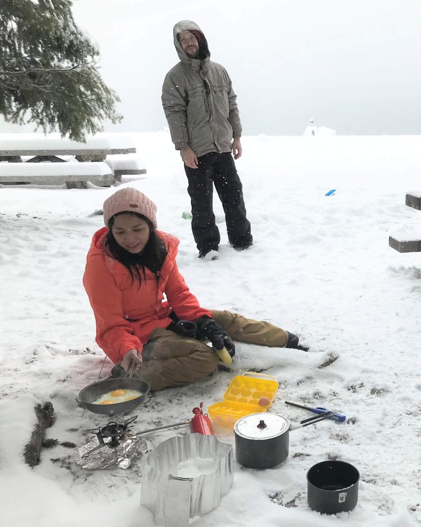 Snow camping