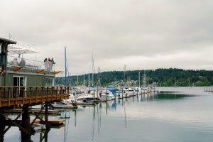 A photo of a waterfront restaurant in Poulsbo