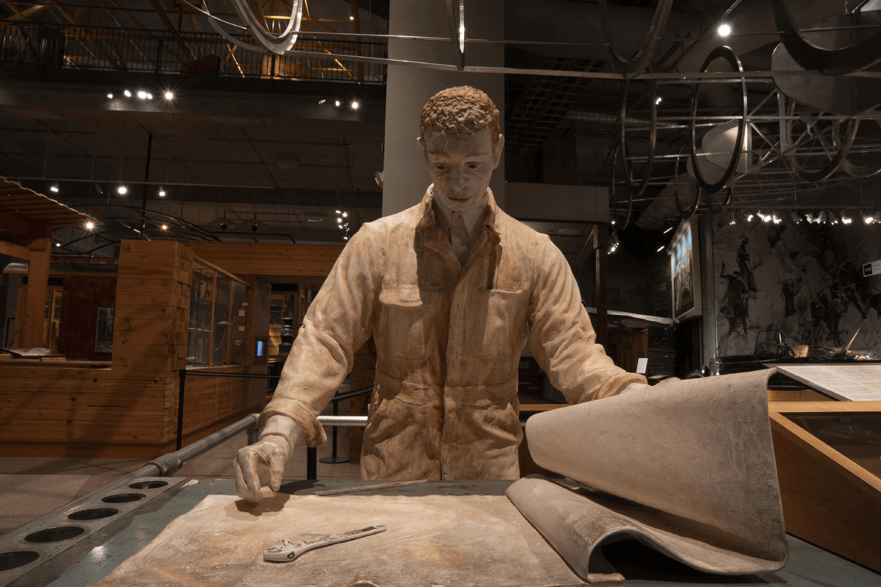 A sculpture at The Washington State History Museum.